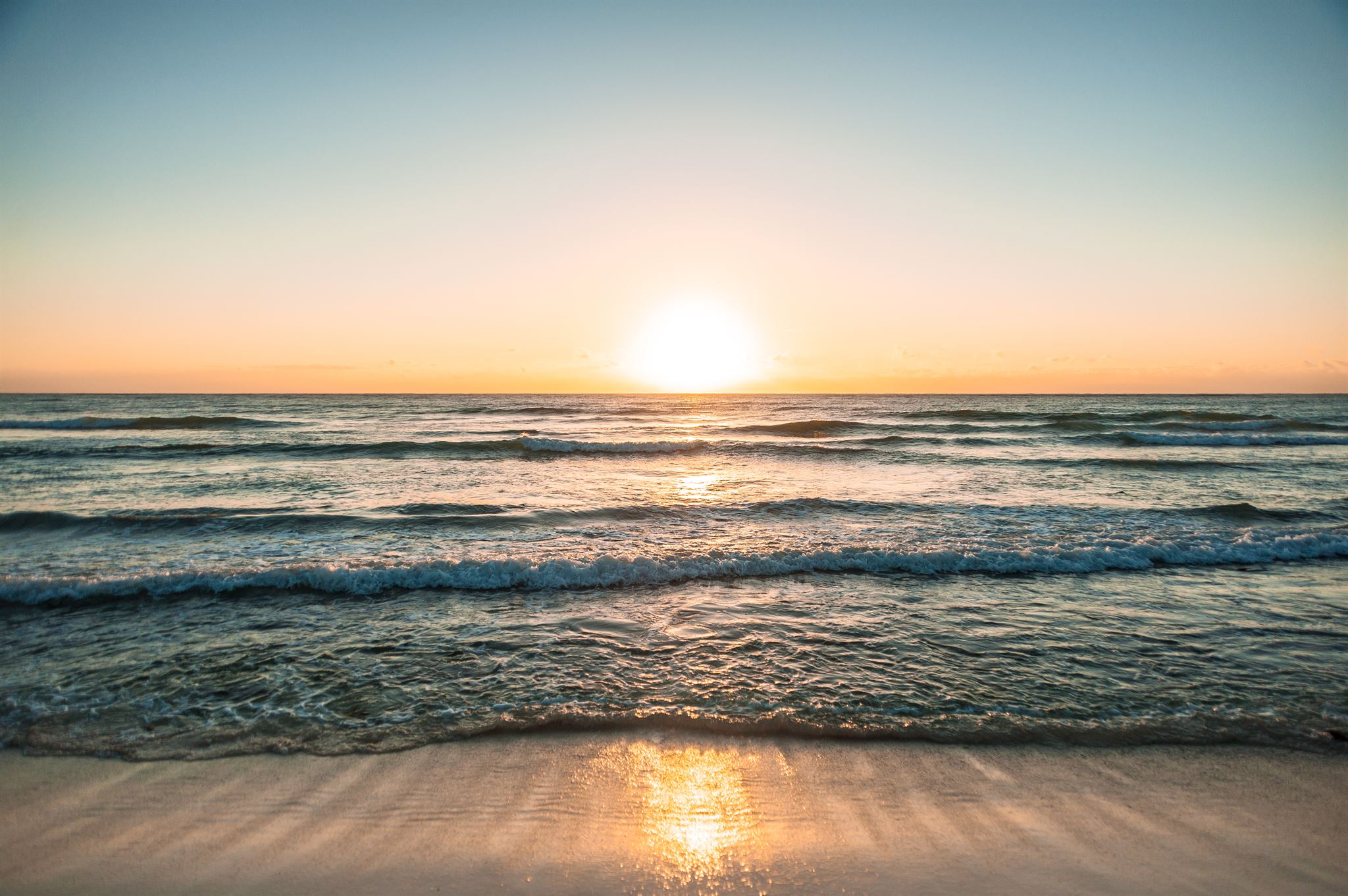 Naples beach sunset